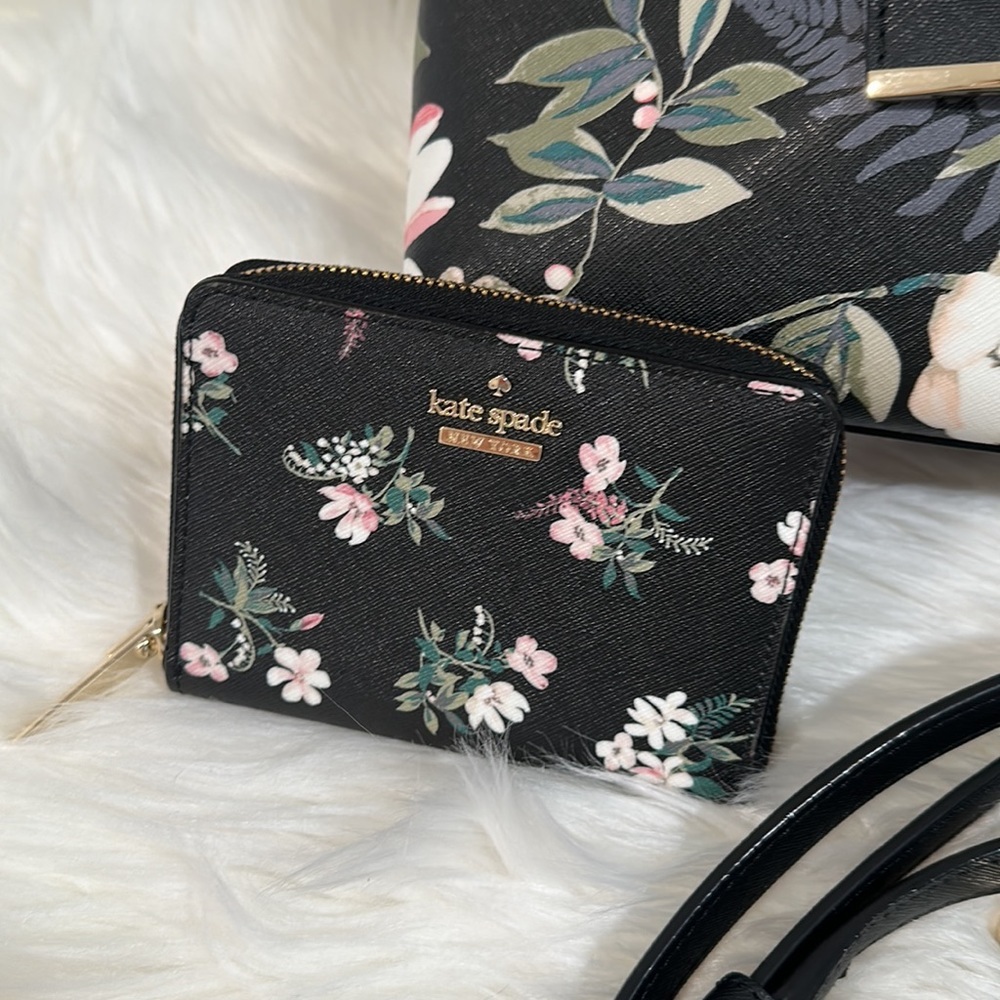 Kate Spade ♠️ botanical Lottie and wallet set - Picture 5 of 10